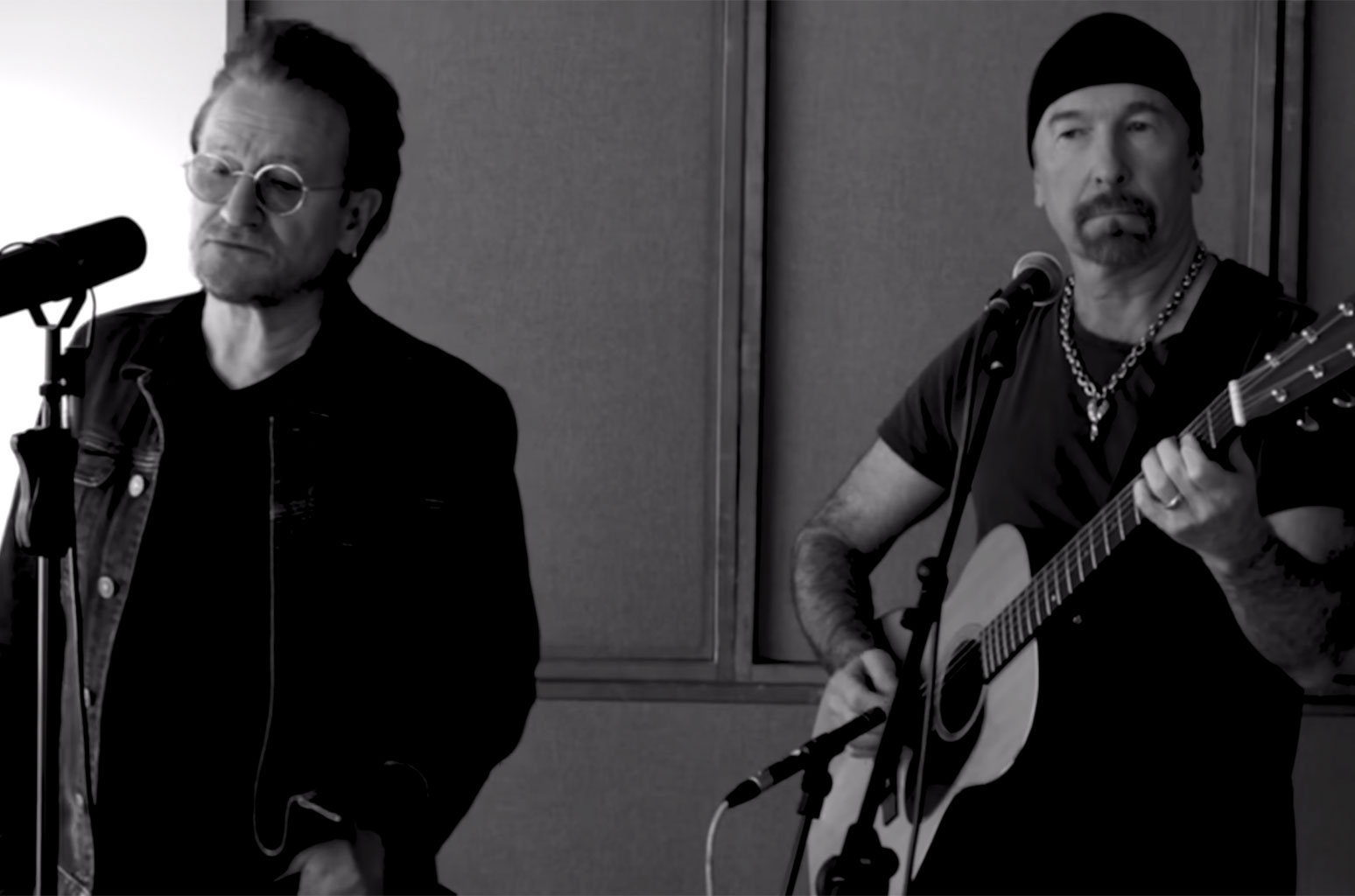 Bono and The Edge Perform Unplugged Sunday Bloody Sunday With Updated